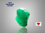 4.25ct Swat Emerald Crystal: Large Natural with Vivid Green Hue