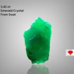3.42ct Swat Emerald Crystal – Elongated Natural Green Gem from Pakistan