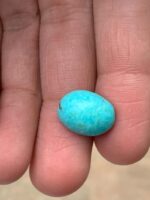 The 8.80 Ct Afghan Turquoise Cabochon: A Tiny Gem with Big Character - Image 5