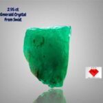 2.95ct Swat Emerald Crystal: Untreated Elegance in Pure Green