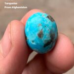 Radiant 14.10ct Afghan Turquoise Cabochon – A Natural Gemstone Treasure