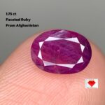 1.75ct Natural Afghan Ruby: Oval-Cut Gemstone Spotlight
