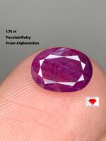 1.75ct Natural Afghan Ruby: Oval-Cut Gemstone Spotlight