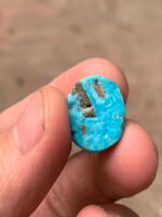 Radiant 14.10ct Afghan Turquoise Cabochon – A Natural Gemstone Treasure - Image 6