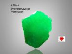 Verdant Treasure: 4.35ct Swat Emerald Crystal with Lush Natural Color