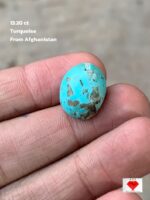 13.20 ct Afghan Turquoise Cabochon – Refined Beauty in a Wearable Size
