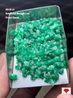 Exploring a 53.13-Carat Emerald Rough Lot from Swat