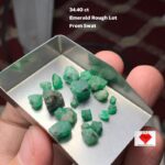 Discovering the Beauty of Swat Emeralds: A 34.40 ct Rough Lot from Pakistan