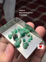 Discovering the Beauty of Swat Emeralds: A 34.40 ct Rough Lot from Pakistan