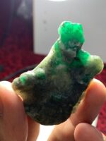 99.80ct Swat Emerald Specimen – Sleek, Natural Crystal with Rich Green Depth - Image 2