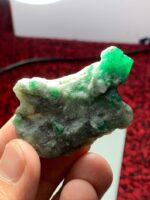 99.80ct Swat Emerald Specimen – Sleek, Natural Crystal with Rich Green Depth - Image 8