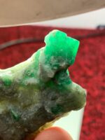 99.80ct Swat Emerald Specimen – Sleek, Natural Crystal with Rich Green Depth - Image 10