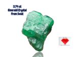 3.74ct Swat Emerald Crystal – Vivid Green Vertical Gemstone