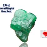 3.74ct Swat Emerald Crystal – Vivid Green Vertical Gemstone