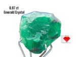 Swat Valley Giant: A 6.97ct Emerald Crystal in Raw Form