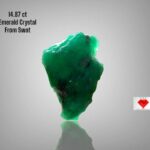 14.87ct Swat Emerald Crystal – Vivid Color, Pristine Structure, 100% Natural