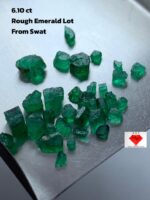 6.10ct Emerald Rough from Swat – Natural Beauty in Raw Form