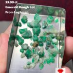 33.09ct Emerald Rough Lot from Laghman – Natural Afghan Green