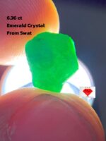 6.36ct Swat Emerald Crystal – Natural Green Beauty from Pakistan