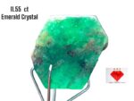 11.55ct Swat Emerald Crystal: Natural Beryl with Striking Color