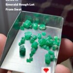 Swat Emerald Collection: 20.00ct Emerald Rough Lot (7.80 × 7.31 × 4.82 mm)