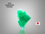 Sleek & Striking: 6.11ct Swat Emerald Crystal (16.87 x 13.45 x 5.19 mm)