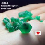 Swat Emerald Excellence: 45.35 Carat Rough Emerald Lot