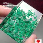 Clean, Compact, and Commercial: A 34.74ct Swat Emerald Rough Lot with Ready-to-Cut Potential