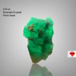 New Addition: 3.31 ct Swat Emerald Crystal — Slender, Light-Facing, Elegant