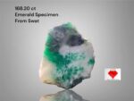 Monument of Nature: 168.20ct Swat Emerald Specimen with Presence