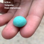 Balanced Afghan Turquoise Cabochon – 8.70 Carats of Natural Beauty