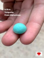 Balanced Afghan Turquoise Cabochon – 8.70 Carats of Natural Beauty