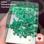Discovering a Rare Swat Emerald: 34.29 Carats, Rough Form