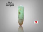9.40ct Laghman Emerald Crystal – Elongated, Untreated Beauty (25.00 x 6.90 x 6.70 mm)