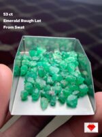 Exquisite Swat Emerald: 53ct Rough Gem with Tremendous Potential