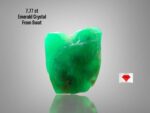 Nature’s Green Treasure: 7.77ct Emerald Crystal from Swat Valley