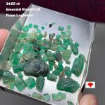 34.85ct Laghman Emerald Rough Lot – Natural Crystal Form