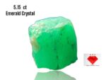 Vibrant 5.15ct Swat Emerald Crystal – Compact Power in a 8x8x7mm Form