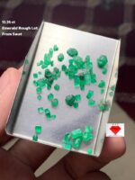 12.25 Carat Emerald Rough Lot from Swat — Natural Brilliance in Its Purest Form