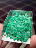 65.55 Carat Swat Emerald Rough Lot: Compact, Deep Crystals with Strong Presence - Image 2