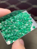 65.55 Carat Swat Emerald Rough Lot: Compact, Deep Crystals with Strong Presence - Image 3