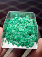 65.55 Carat Swat Emerald Rough Lot: Compact, Deep Crystals with Strong Presence - Image 6