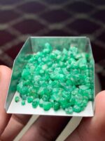 65.55 Carat Swat Emerald Rough Lot: Compact, Deep Crystals with Strong Presence - Image 7