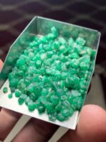 65.55 Carat Swat Emerald Rough Lot: Compact, Deep Crystals with Strong Presence - Image 8