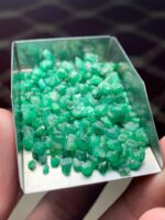 65.55 Carat Swat Emerald Rough Lot: Compact, Deep Crystals with Strong Presence - Image 10
