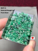 Spotlight on a 68.17ct Swat Emerald Rough: Untouched Beauty in Its Purest Form