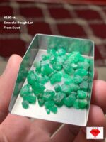 Natural 46.10 Ct Swat Emerald Rough Lot – Compact & High-Depth Crystal