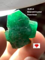 42.45 Carat Emerald Crystal from Swat: A Monumental Gem of Nature