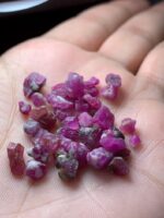 36.80ct Afghan Ruby Rough Lot – Compact Crystals with Rich Natural Color - Image 2