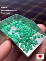 Natural Emerald Rough Lot: 35.80 Carats from Swat Valley